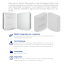 Ver imagem 7 de Quadro Distribuição Sobrepor Disj 18/24 com Barramento Instalações Branco Porta Transparente