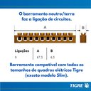 Ver imagem 3 de Quadro Distribuição Sobrepor Disj 18/24 com Barramento Instalações Branco Porta Transparente