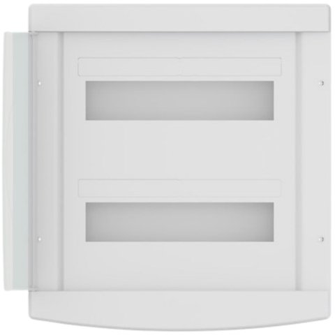 Quadro Distribuição Sobrepor Disj 18/24 com Barramento Instalações Branco Porta Transparente