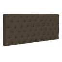 Ver imagem 1 de Cabeceira Painel Cristal para Cama Box Casal 1,60 m Suede Chocolate Amassado 1300 - D'Rossi