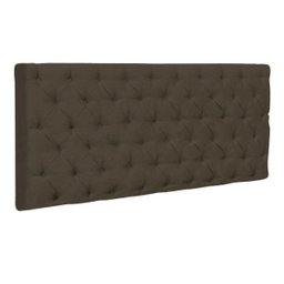 Cabeceira Painel Cristal para Cama Box Casal 1,60 m Suede Chocolate Amassado 1300 - D'Rossi - 1 Cabeceira Painel Cristal para Cama Box Casal 1,60 m Suede Chocolate Amassado 1300 - D'Rossi - 1