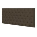 Ver imagem 2 de Cabeceira Painel Cristal para Cama Box Casal 1,60 m Suede Chocolate Amassado 1300 - D'Rossi