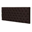 Ver imagem 2 de Cabeceira Painel Cristal para Cama Box Casal 1,60 m Suede Chocolate Animale 1401 - D'Rossi