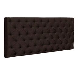 Cabeceira Painel Cristal para Cama Box Casal 1,60 m Suede Chocolate Animale 1401 - D'Rossi - 1