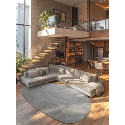 Tapete Comfy Cinza - Oval - 3