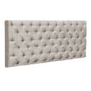 Ver imagem 1 de Cabeceira Painel Cristal para Cama Box Casal 2,50 m Kaki Shine 2523 - D'Rossi