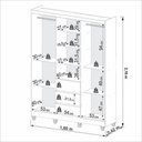 Ver imagem 4 de Guarda Roupa Capelinha 4 Portas e 3 Gavetas IMOP