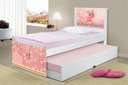 Ver imagem 3 de Cama Bicama Juvenil Adesivada Pig com Colchões