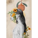 Ver imagem 2 de Quadro Decorativo Mulher Fashion Flores e Frutas Sala Quarto Casa Escritório