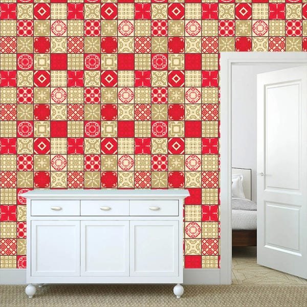 Papel de Parede Adesivo - Azulejos - 032ppz - 1
