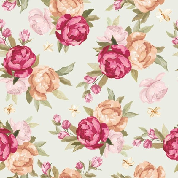 Papel de Parede Adesivo - Rosas - 003ppf - 2