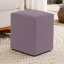 Ver imagem 2 de Puff Decorativo Sala de Estar Quadrado 36x47cm Veludo Rosê - Desk Design