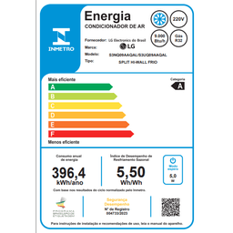 Ar Condicionado Split Hi Wall Lg Dual Inverter Compact 9.000 Btus Frio 220v R-32 - 6