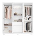 Ver imagem 4 de Guarda-roupa Nt 6030 C/espelho Branco - Notavel