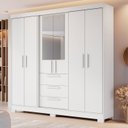 Ver imagem 2 de Guarda-roupa Nt 6030 C/espelho Branco - Notavel