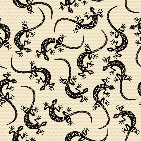 Papel de Parede Adesivo - Lagartixa - 007pps - 2