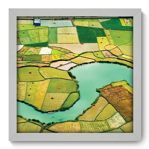 Quadro Decorativo - Campos de Arroz - 033qdpb - 1