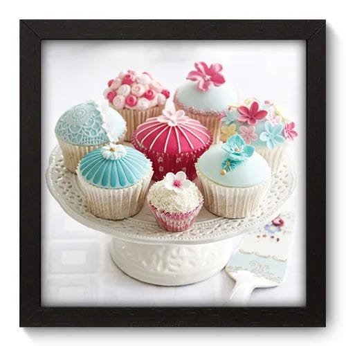 Quadro Decorativo - Cupcakes - 030qdcp - 1