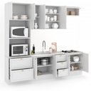 Ver mais imagens de Cozinha Completa Atlanta 10 Portas 5 Gavetas 100% Mdf Americana Branco - Panorama Móveis