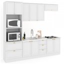 Ver imagem 3 de Cozinha Completa Atlanta 10 Portas 5 Gavetas 100% Mdf Americana Branco - Panorama Móveis