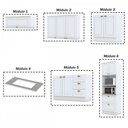 Ver imagem 5 de Cozinha Completa Atlanta 10 Portas 5 Gavetas 100% Mdf Americana Branco - Panorama Móveis