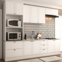 Ver imagem 1 de Cozinha Completa Atlanta 10 Portas 5 Gavetas 100% Mdf Americana Branco - Panorama Móveis