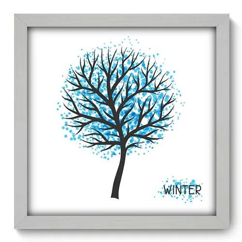 Quadro Decorativo - Inverno - 357qddb - 1