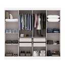 Ver imagem 2 de Guarda-roupa Casal Liberdade 8 Portas 4 Gavetas 100% Mdf Branco - Pnr Móveis