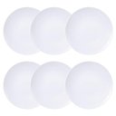 Ver imagem 1 de Conjunto 6 Pratos Fundos de Porcelana Tramontina 21cm Branco Leonora Leve Cupê