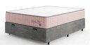 Ver imagem 4 de Cama Box Casal Bau Suede Cinza + Colchão Grand Hotel Rose Molas Ensacadas - Comfort Prime