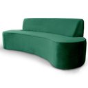 Ver imagem 1 de Sofá 3 Lugares Sala de Estar 230 Cm Bélgica Veludo Verde