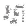 Adesivo de Parede Gatinho Gatos Silhueta Decoração - 3