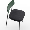 Ver imagem 7 de Kit 06 Cadeiras para Sala de Jantar Melina L02 Facto Verde Musgo Linho Chumbo - Lyam Decor