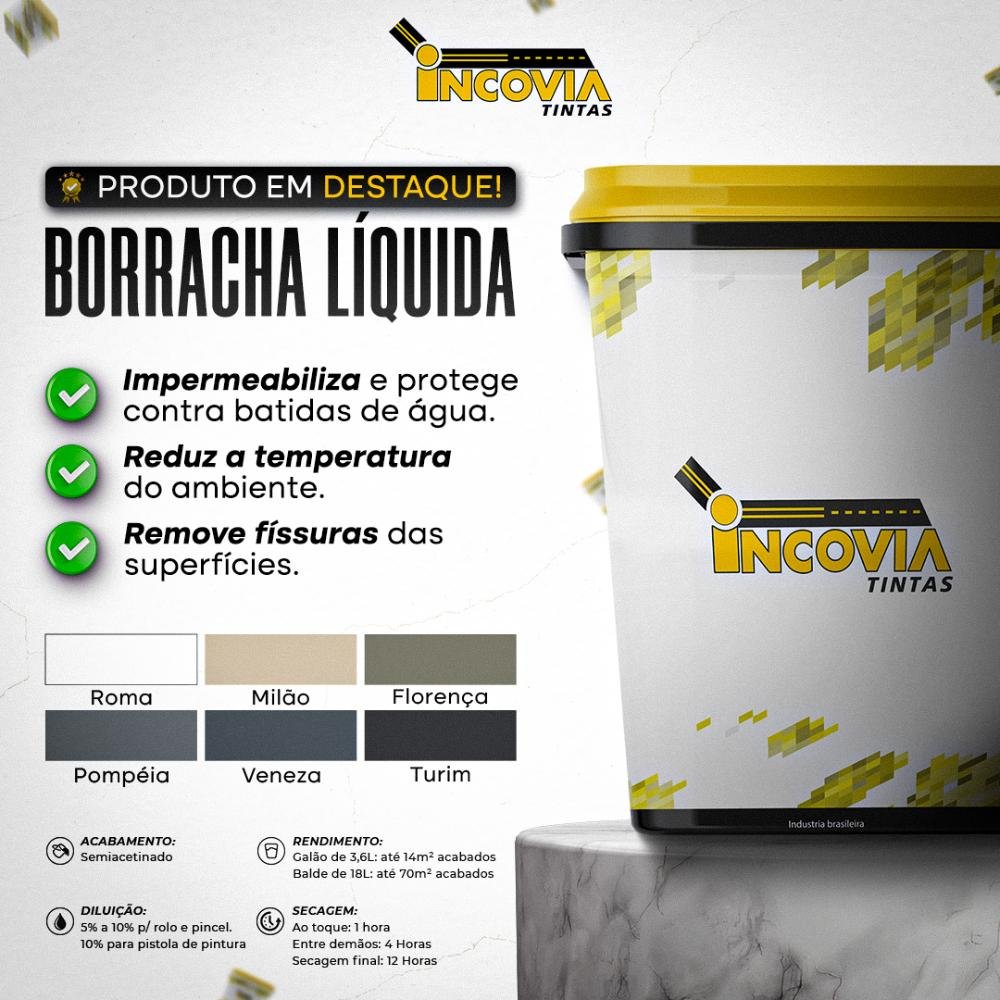 Borracha Liquida Roma - Branco - 3,6l - 7