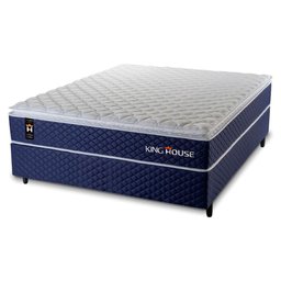 Cama Box Casal Lagras com Colchão Molas Ensacadas 138x188x66 Preto - 7
