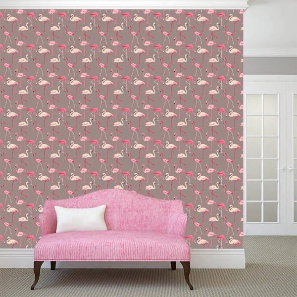 Papel de Parede Adesivo - Flamingos - 056pps - 1