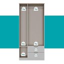 Ver imagem 6 de Guarda Roupa Solteiro 3 Portas Milan Carraro Branco