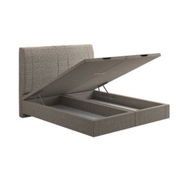 Cama Flutuante Baú Space Queen Linho - Skybox - 4