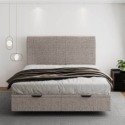 Cama Flutuante Baú Space Queen Linho - Skybox - 3
