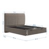 Cama Flutuante Baú Space Queen Linho - Skybox - 6