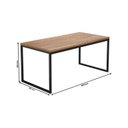 Ver imagem 6 de Mesa Centro Sala Pés Ferro Industrial 60x40 Casteli Madeira