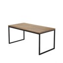 Ver imagem 3 de Mesa Centro Sala Pés Ferro Industrial 60x40 Casteli Madeira