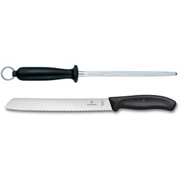 Conjunto 12pçs 9 facas chaira descascador e Cepo Swiss Classic Victorinox 6.7153.11 - 4