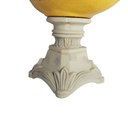 Ver imagem 2 de Vaso Cachepot Cerâmica Craquelada Estilo Imperial Ouro Velho Base Cinza