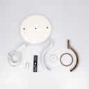 Ver imagem 7 de Luminaria Pendente Duplo Bali E27 Madeira Mdf Cr Desmontada:branco