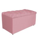 Ver imagem 3 de Kit Cabeceira Calçadeira Liverpool 90cm Solteiro Rosa