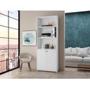 Ver imagem 2 de Estante Livreiro 2 Portas Branco Fiji Casa Mobilia