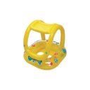 Ver imagem 1 de Boia Bote Inflável Infantil Bebê Piscina com Fralda e Cobertura Popmov Boia Inflavel Cobertura Bebe