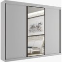 Ver imagem 2 de Guarda-roupa Casal com Espelho 3 Portas de Correr 4 Gavetas Toronto Bianchi Móveis