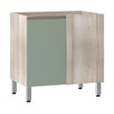 Ver imagem 1 de Balcão de Cozinha sem Tampo Canto Reto Luciane 80cm 1 Porta Luci Luciane Móveis